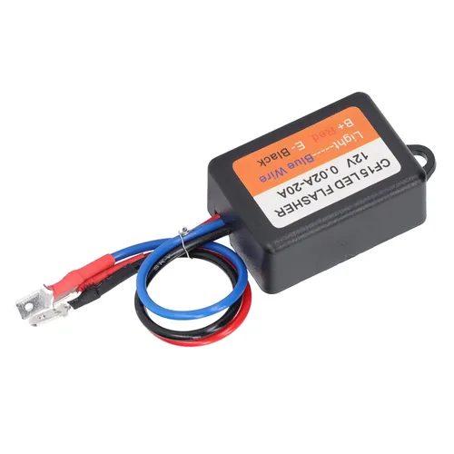 Vista 3 de Controlador estroboscópico, controlador estroboscópico de flash 12 V auto módulo intermitente 0.02‑20A LED Módulo de luz de giro 45 75 veces por
