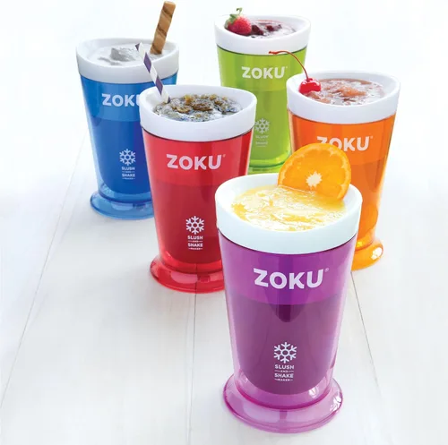 Vista 10 de Fábrica de batidos Zoku Slush y Shake Maker, color naranja, Casual, talla única , Azul