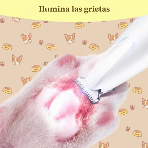 Vista 3 de Yilia Recortadora de microprecisión mejorada para mascotas, multifuncional, para aseo con luz LED, de bajo ruido, impermeable, recargable