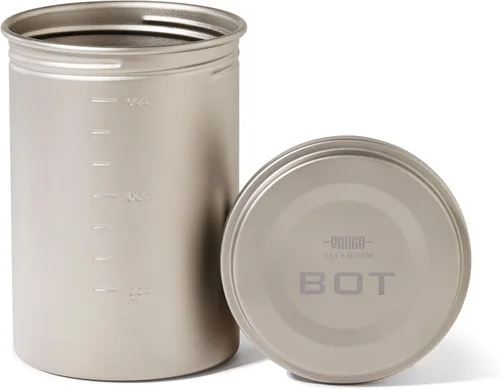 Vista 10 de Vargo BOT - 700 Olla de cocina de titanio y botella de agua con asas plegables y tapa hermética 23.7 fl oz (23 oz.) Modelo duradero y ligero