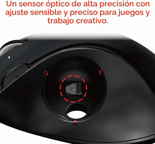 Vista 5 de ELECOM EX-G - Ratón de trackball con cable, ergonómico, control de pulgar, bola de rodillo de seguimiento suave, 6 botones programables, mouse