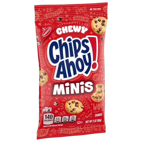 Vista 12 de CHIPS AHOY! Chewy Minis - Galletas con chispas de chocolate, paquetes de 12-3 onzas