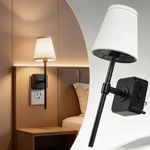 Vista 18 de L LOHAS LED Luz nocturna, luces nocturnas modernas que se enchufan a
