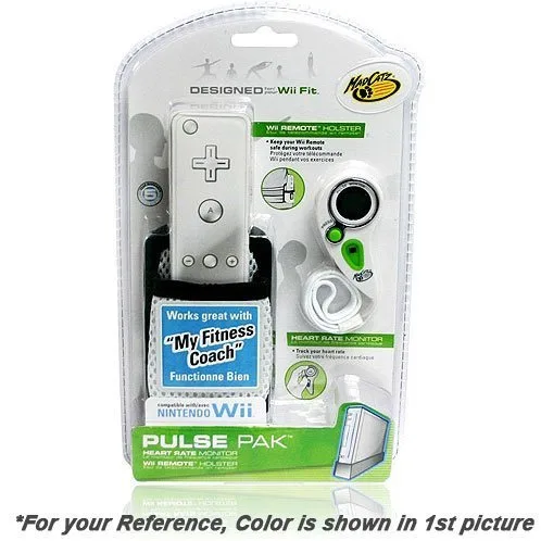 Vista 2 de Madcatz Wii Remote Holster & Heart Rate Monitor PULSE PAK - White
