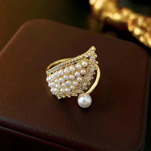 Vista 6 de Petsmoon Rings for Women Western Fashion Jewelry for Women, 14K Gold-Plated Adjustable Ring, for Western Valentine's Day.