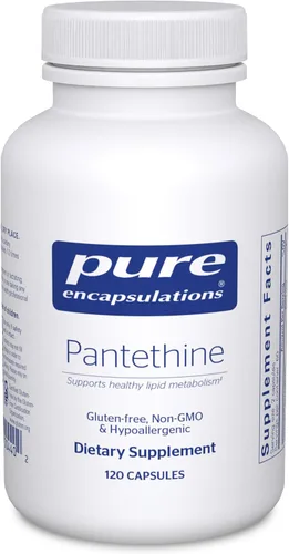 Vista 8 de Pure Encapsulations Pantethine, 60 Cápsulas Suplemento hipoalergénico que apoya el metabolismo saludable de los lípidos y la función cardiovascular*