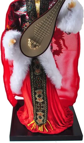 Vista 2 de NW Muñeca china de 12 pulgadas, figura de seda artesanal tradicional coleccionable