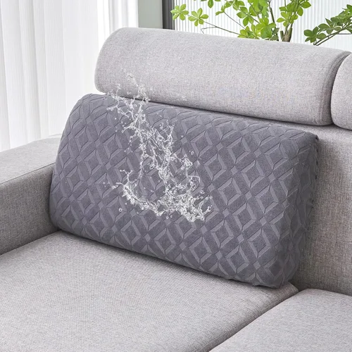 Vista 50 de Genina Fundas de cojín para sofá impermeables, fundas elásticas para sofá seccional, funda de cojín lavable, antideslizante, con parte inferior