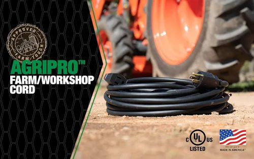 Vista 2 de Southwire AGRIPRO 10/3 Cable de extensión de uso rudo extra para granja/taller, 25 pies, SJTOW, negro, 64817501