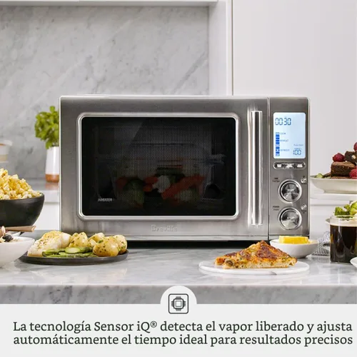 Vista 3 de Breville BMO850BSS Horno de Microondas de Encimera Smooth Wave, Acero Inoxidable Cepillado