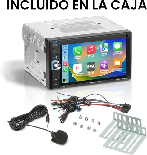 Vista 6 de BOSS Audio Systems BCP62 Estéreo para Auto - Apple CarPlay, Doble DIN, Pantalla Táctil Capacitiva de 6.2 Pulgadas, Bluetooth, Sin Reproductor