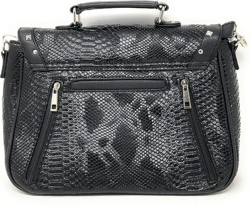 Vista 4 de Texas West Bolso de mano oculto con cadena de calavera para mujer