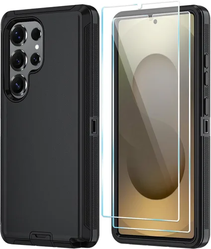 Vista 35 de ONOLA Funda compatible con Samsung Galaxy S24 Ultra con protector de pantalla HD, resistente a los golpes y a las caídas, funda de 3 capas