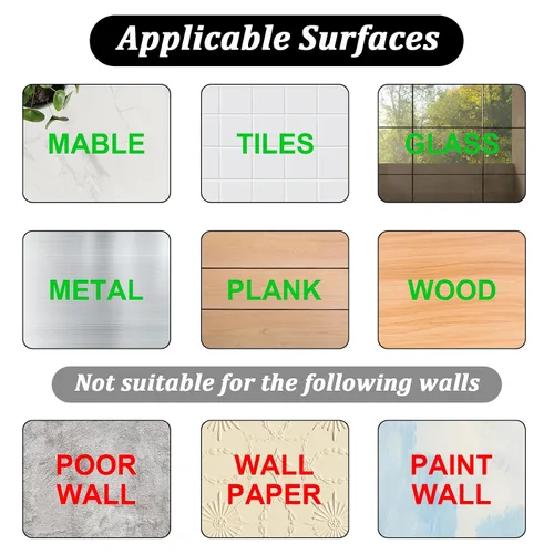Vista 4 de Mabor Ganchos adhesivos sin taladro, 6 piezas de colgadores de fotos de plástico sin uñas, colgadores de pared sin clavos, colgador de foamboard