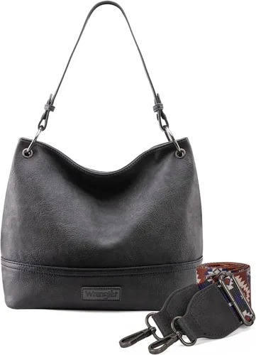 Vista 104 de Wrangler Hobo - Bolsas para mujer de cuero vegano con asa superior, bolsos de hombro y bolsos