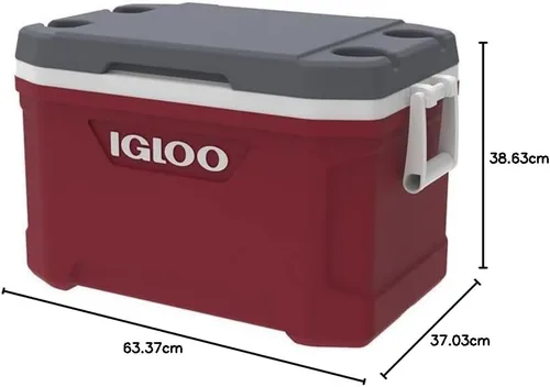 Vista 2 de Igloo Latitude 52 - Enfriador, aprox. 1,9 galones (49 L), latitud, al aire libre, camping, ocio, pesca