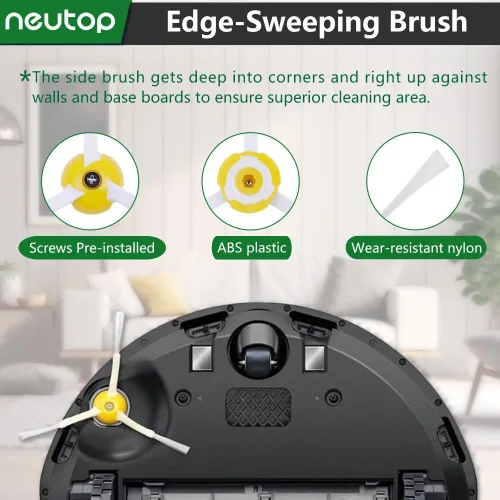Vista 5 de Piezas de repuesto compatibles con iRobot Roomba 675 677 671 670 665 655 645 694 692 614, incluye batidor flexible y cepillo de cerdas herramienta