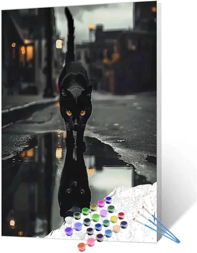 Vista 37 de Paquete de 6 pinturas por números para mujeres sudafricanas para adultos, principiantes, músicos negros, kits de pintura al óleo sobre lienzo
