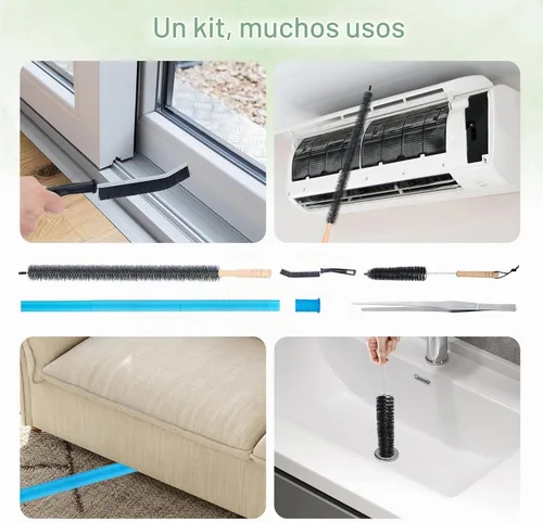 Vista 6 de Kit de limpiador de ventilación de secadora de 5 piezas compatible