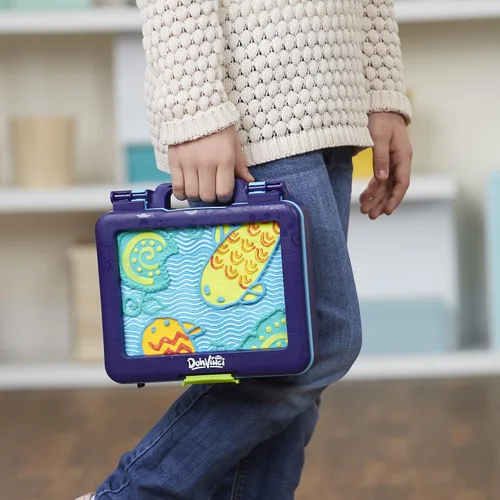 Vista 8 de Play-Doh DohVinci On the Go Art Studio - Funda para niños y adolescentes con 5 colores no tóxicos