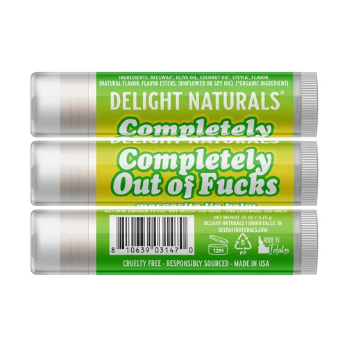 Vista 4 de Delight Naturals - Deliciosamente grosero - Set de regalo de bálsamo labial "F-Balm