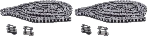 Vista 8 de Cadena de rodillos n.º 35 de 10 pies con 2 eslabones de conexión para Go Kart Mini Bike