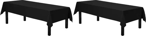 Vista 85 de Gee Di Moda - Mantel rectangular de 60 x 84 pulgadas – Mantel rectangular de poliéster lavable para mesa de 5 pies