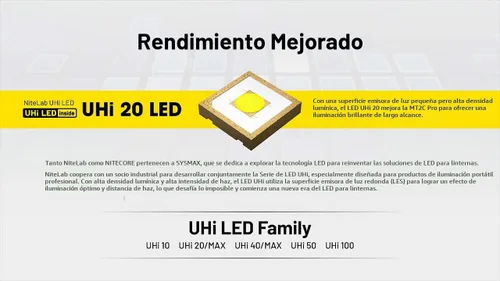 Vista 4 de Nitecore MT2C Pro - Linterna EDC de 1800 lúmenes, recargable USB-C, LED de alta eficiencia, larga duración, tiro largo, delgada, ligera