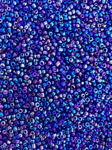 Vista 23 de Tamaño de las cuentas de semillas: 11/0 50 gr / 1.76 oz (ámbar plateado forrado)