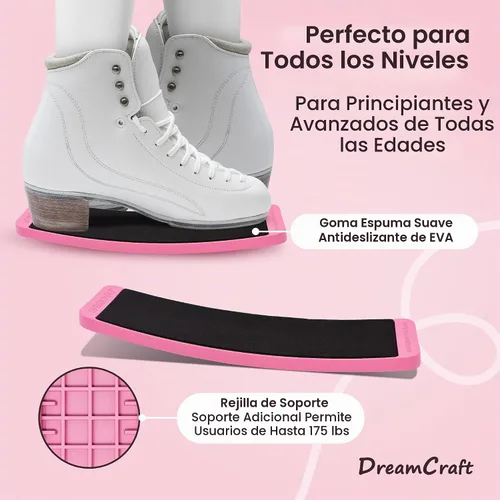 Vista 7 de DreamCraft Patín giratorio para patinaje artístico, tabla giratoria para giros de equilibrio y giros para patines de hielo, tabla giratoria