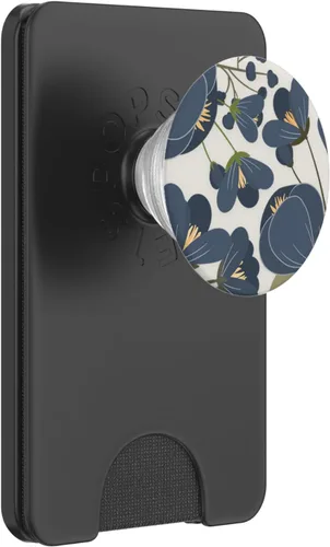 Vista 7 de Bonito estampado botánico floral azul marino PopSockets adhesivo PopGrip