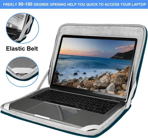 Vista 77 de Funda para portátil, bolsa de transporte con protección para computadora compatible con MacBook Air nuevo de 13 pulgadas M2/A2681 M1/A2337, MacBook