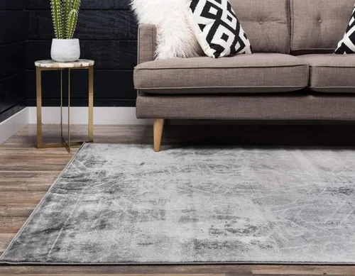 Vista 3 de Unique Loom Sofia Collection Alfombra de área – Rainier (2' 2" x 3' 1" Rectángulo, gris oscuro/gris)