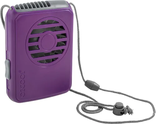 Vista 9 de O2COOL Ventilador de Collar Deluxe, Funciona con Pilas, para Enfriamiento Personal con Correa Ajustable (Negro)