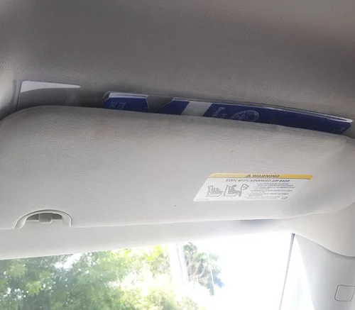 Vista 7 de Paquete de 20 soportes protectores transparentes para carteles de estacionamiento para discapacitados, para espejo retrovisor, construcción