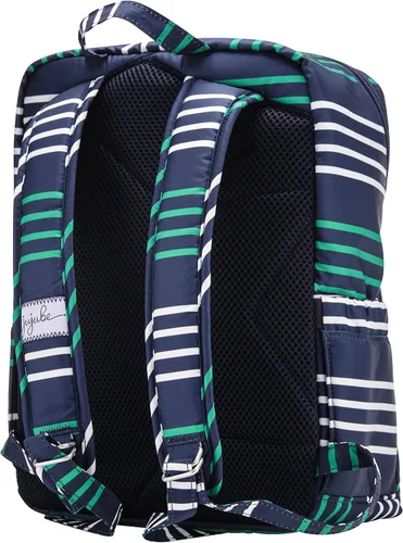 Vista 5 de JuJuJuBe MiniBe Mochila pequeña colección costera - Providence - azul marinoverde azuladoblanco