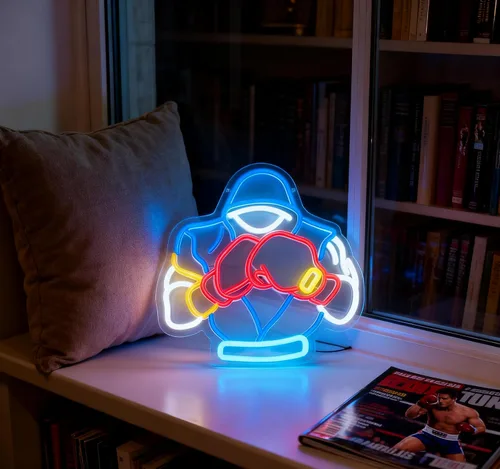 Vista 5 de Letrero de luz de neón para decoraciones nocturnas (boxeo)
