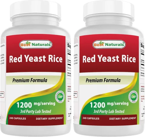 Vista 8 de Best Naturals Arroz de levadura roja, 1200 mg por porción, 240 cápsulas, fórmula premium, probado en laboratorio de terceros