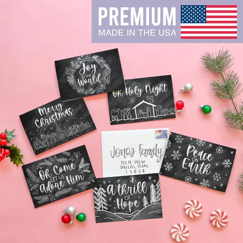 Vista 3 de Hadley Designs Tarjetas de Navidad Cristianas Con Sobres Religiosos - 24 Tarjetas de Navidad Religiosas en Blanco de la Natividad con Jesús