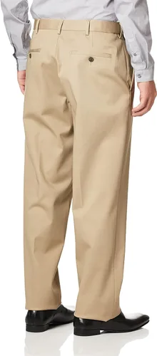 Vista 5 de Haggar Men's Premium No Iron Khaki Classic Fit Flat Front Casual Pant (Regular and Big & Tall Sizes)