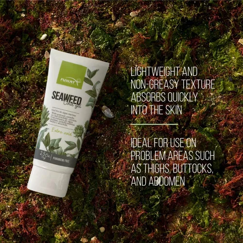 Vista 5 de FULL OF NATURE FUNAT Gel frío adelgazante de algas marinas - Gel reafirmante y reductor de grasa con sensación de enfriamiento 2.47 oz 2.5oz