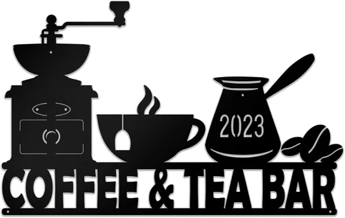 Vista 27 de Letrero de metal personalizado para barra de café, varios tamaños, placa de pared para decoración de cocina, regalos personalizados para amantes