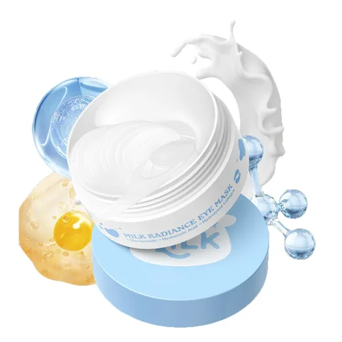 Vista 9 de AKARY Parches de aloe vera para ojeras, ojos hinchados y arrugas, 98% esencia de aloe y colágeno con infusión de colágeno, cuidado suavizante