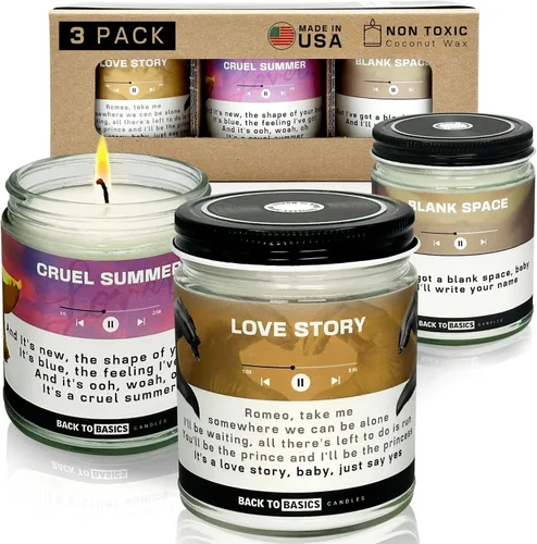 Vista 19 de Velas Back to Basics Todo lo que quiero para Navidad - Vela perfumada de 9oz de cera de soya con aroma a árbol de Navidad para decoración