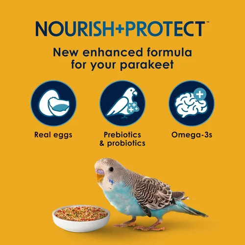 Vista 3 de Kaytee Forti-Diet Pro Health Egg-Cite Nourish+Protect para periquitos, apoya la reproducción y la muda, nutrición respaldada por la ciencia, salud