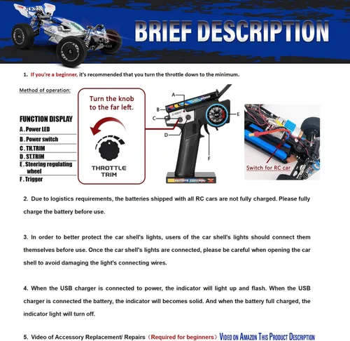 Vista 8 de WLtoys 144001 V2 1/14 RC Cars, 4WD Control remoto de alta velocidad para adultos, diseño de iluminación creativa, hardware y batería actualizados
