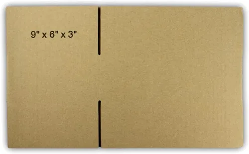 Vista 5 de EcoSwift 75 cajas de embalaje de la cartulina acanalada 9x6x3 que envían por correo los cartones móviles de la caja de envío