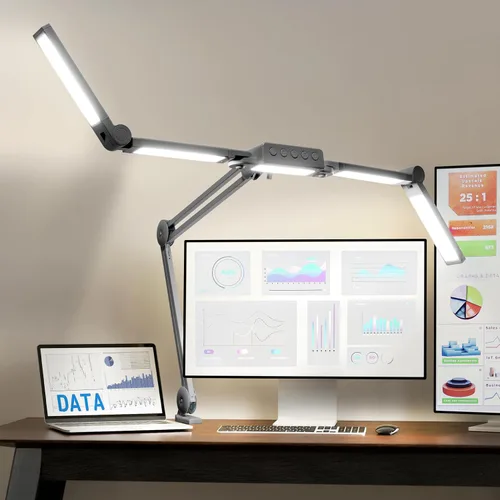 Vista 16 de Neatfi Elite - Lámpara de trabajo HD XL, 1600 lúmenes, 84 LED SMD, 6500K, atenuación no polar, luz de escritorio para el hogar, la oficina y la sala