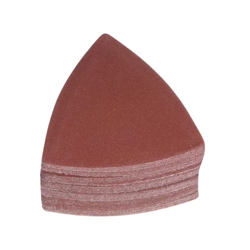 Vista 14 de HARFINGTON 60 piezas de papel de lija triangular de gancho y bucle, 40 granos, almohadillas de lijado de óxido de aluminio de 3-1/8 pulgadas, papel