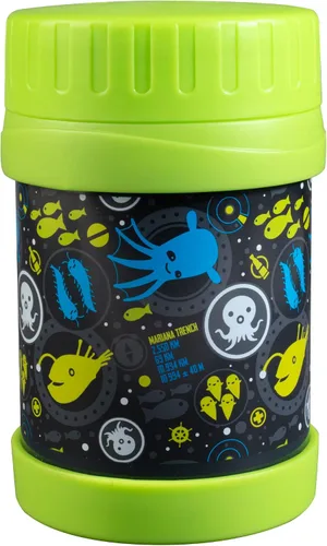 Vista 10 de Octonauts Above & Beyond - Tarro de alimentos de acero inoxidable de 13 onzas para niños, con aislamiento al vacío de doble pared azul, a prueba